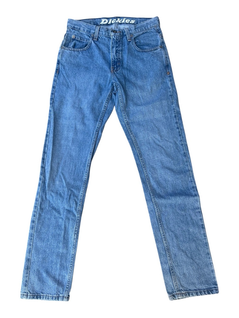 Dickies Slim Fit Men’s Jeans - Light Wash, 100% Cotton, Size 28x32